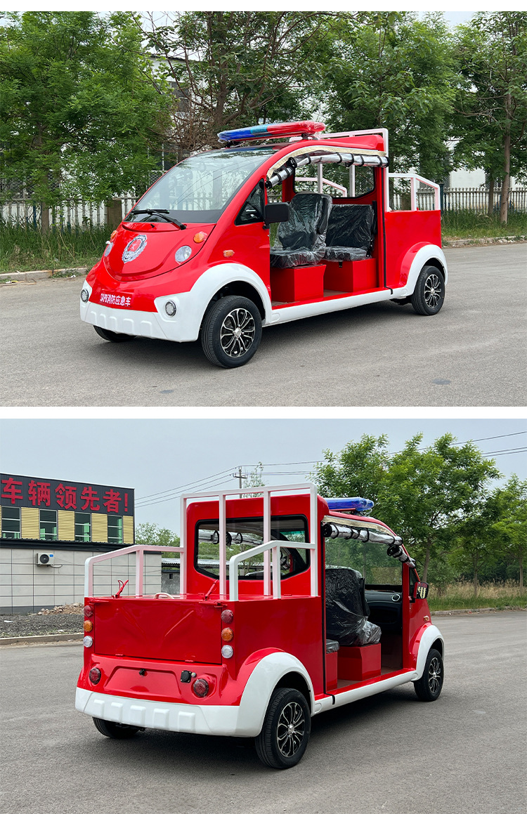 Electric fire emergency vehicle, community property patrol vehicle, patrol vehicle with cargo box, multi-functional foreign trade patrol vehicle, four-wheel