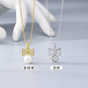 Fashionable cute elegant pendant with bow from pearl, 2022 years, Korean style, simple and elegant design