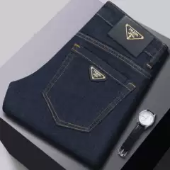 Brand's new autumn and winter collection debuts high-quality jeans, men's small straight leg slim fit trendy brand casual versatile pants, men's pants