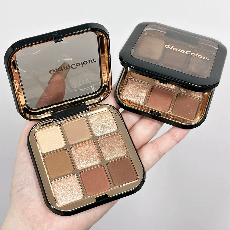 Magic eyeshadow palette, matte eye shadow, earth tones, 9 colors