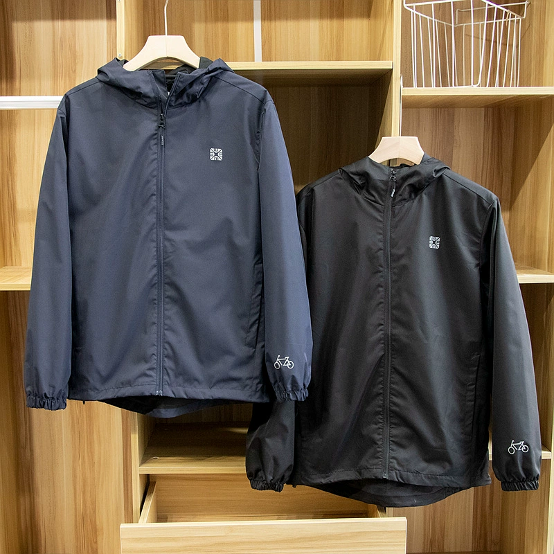 Внешняя торговля, европейская и американская спортивная уличная одиночная куртка, осенне-зимняя мужская ветровка на подкладке, ветрозащитная куртка с капюшоном, модная