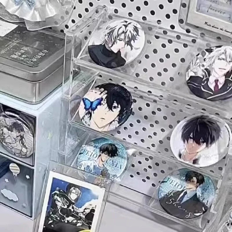 透明アクリル多層積み重ね可能な小型カード収納ラックデスクトップインラダー展示ディスプレイラック|undefined