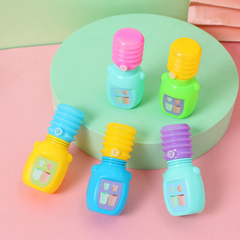 Transfronterizos niños plástico creativo beber agua de forma de bocina de presión de aire descompresión pellizco llamado juguetes de azúcar al por mayor
