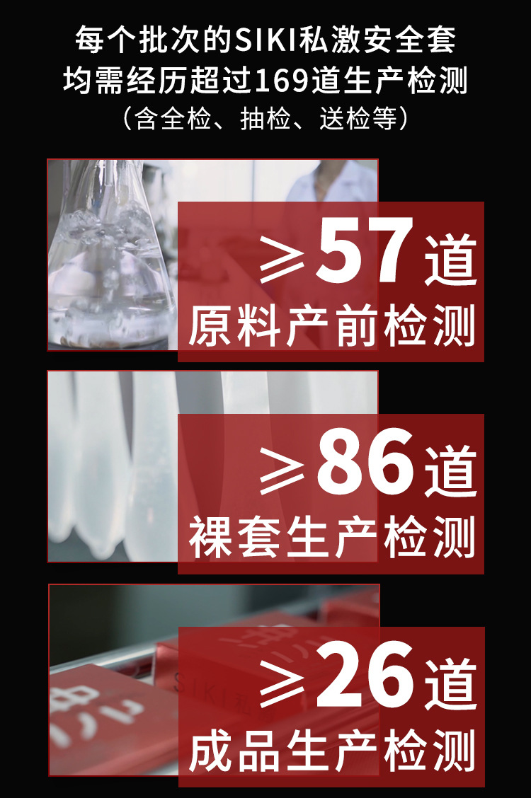 Siki Private Stimulation Dongxi Bo 3-Pack Male Condoms, Long-Lasting Thin Latex Condoms for Adults — detail image 26