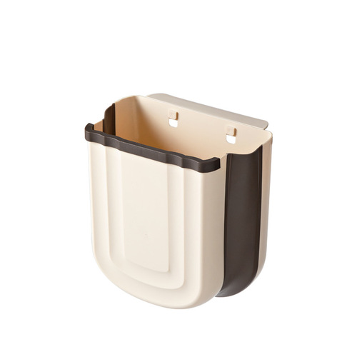Kitchen wall-mounted trash bin home kitchen cabinet door trash bin car-mounted storage paper basket dining room wall-mounted trash bin