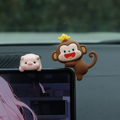 Car ornaments – Car Accessories Ornaments Car Center - little-pig-little-monkey-free-traceless-glue