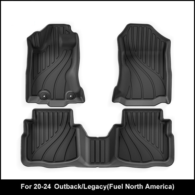 适用于20-24款斯巴鲁outback/legacy傲虎力狮汽车脚垫TPE脚垫跨境