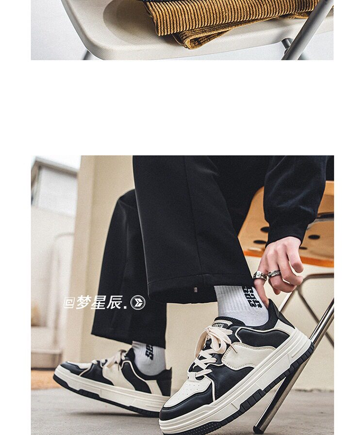 Giày thể thao nam sneaker cổ thấp đế bằng kiểu Mỹ thời trang — K88 m màu nâu, K88 m màu đen chi tiết 8
