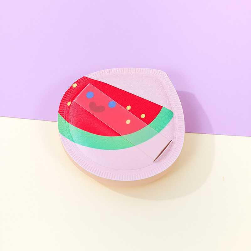 Fábrica de soplo de polvo de malvavisco Serie de frutas personalizada Maquillaje Esponja Cojín de aire Gota de agua Maquillaje de belleza Huevo Herramientas de belleza al por mayor