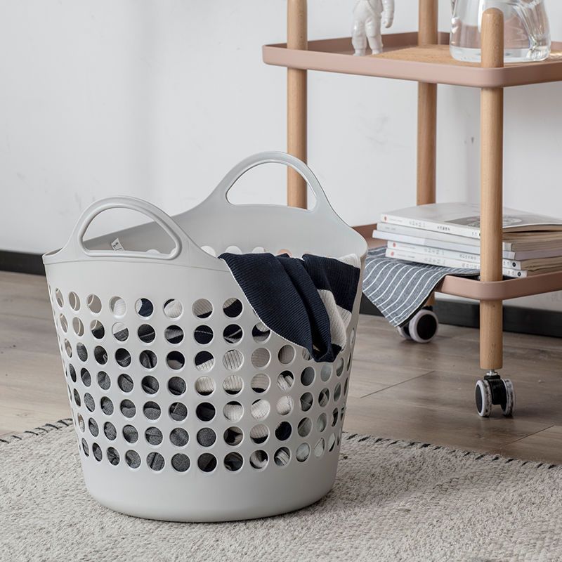 新しい大型汚れた衣類収納バスケットプラスチック汚れた衣類バスケット家庭用ランドリーバスケットおもちゃ収納バスケット衣類バスケット|undefined
