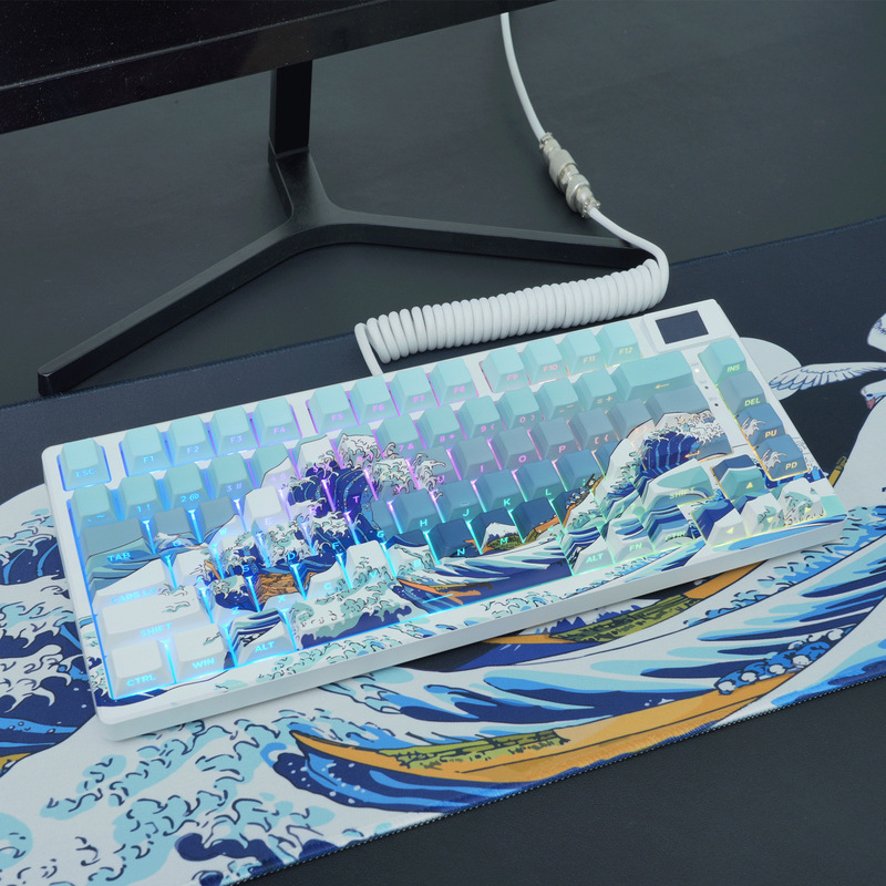 Womier Ukiyoe Keycap Fit wooting60he Tarantula Mechanical Wireless Keyboard