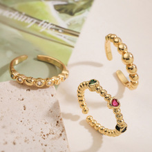�Ĺ� ŷ��������Լ����ͭ��18K���ʯ���ο��ڽ�ָŮС�ڰٴ�ָ��