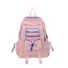 Korean version of ULZZANG campus college Fengxiao fresh and lovely contrasting girl student transparent school bag Japanese backpack