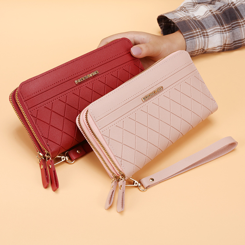 2025 New Women's Wallet Long Style Casual Fashion Large Capacity Double Zipper Clutch Bag Mom Bag Can Hold Mobile Phones 2025 New Women's Wallet Long Style Casual Fashion Large Capacity Double Zipper Clutch Bag Mom Bag Can Hold Mobile Phones