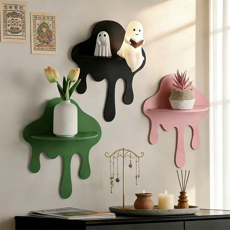 Modern Art Cloud-Shaped Wall Storage Rack Wall-Mounted Minimalist Homestay Home Decoration