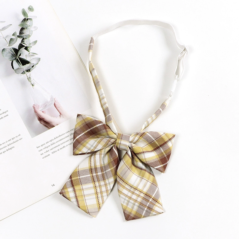 Brown retro Japanese coffee bow tie