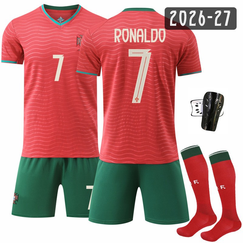 Camiseta de fútbol de la Copa del Mundo de Portugal 2026 Camiseta de casa No.8 B-Fee No.10 B-Siento No.7 Camiseta de fútbol de Ronaldo