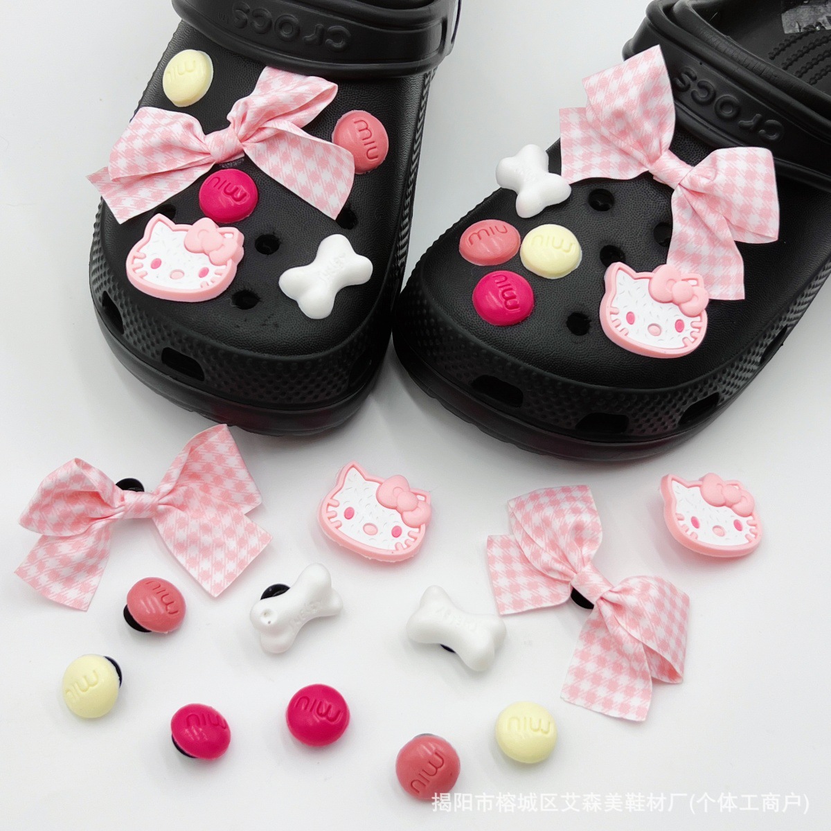 Estrellas plateadas ajuste agujero agujero perdido zapatos decorativos accesorios DIY extraíbles accesorios de flores hebillas de zapatos accesorios tridimensionales