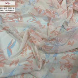 厂家直销 新款雪纺印花面料女装布料连衣裙春夏服装