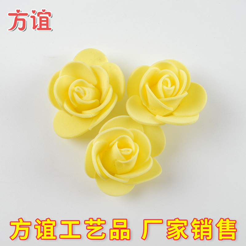 Día de San Valentín ramo de embalaje material DIY PE simulación rosa al por mayor 3,5 CMPE espuma flor rosa