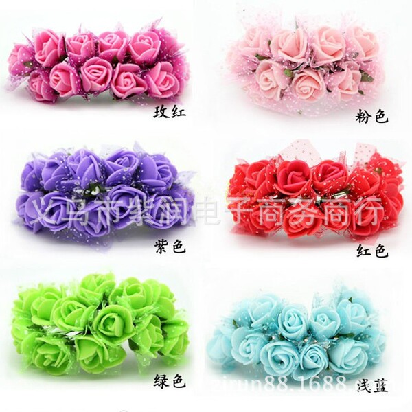 Plur small rose simulation foam foam children's flower ring making…