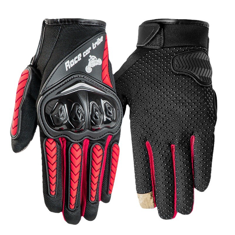 Motocicleta bicicleta guantes de montar suministros pantalla táctil carreras fuera de la carretera al aire libre Caballero completo dedo guantes de protección solar fábrica