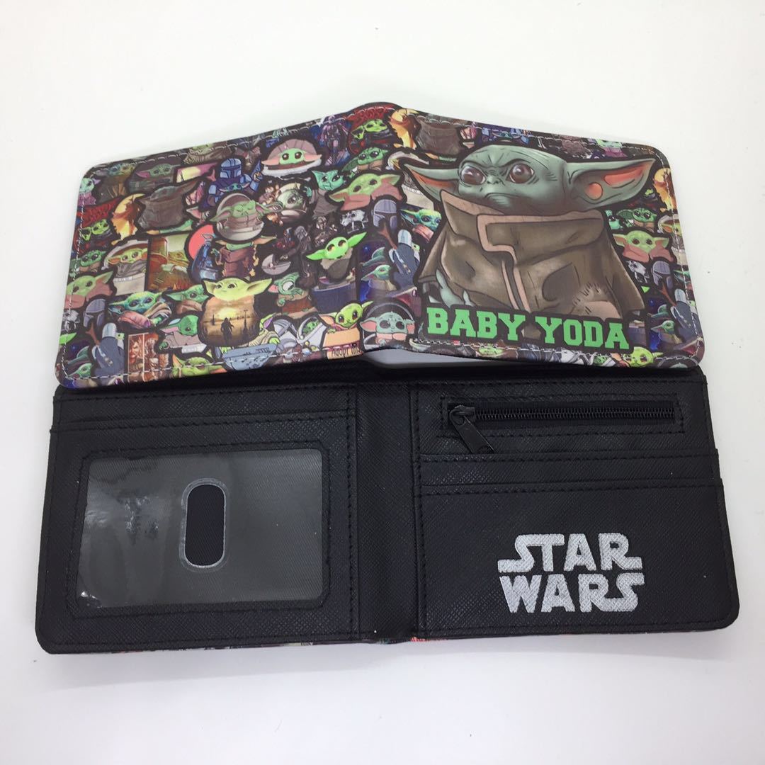 Baby Yoda maestro corto billetera Star Wars estudiante Monedero
