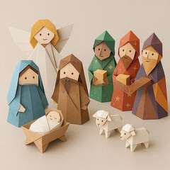 亚马逊新品Christmas Origami Craft Set 圣诞折纸工艺套装