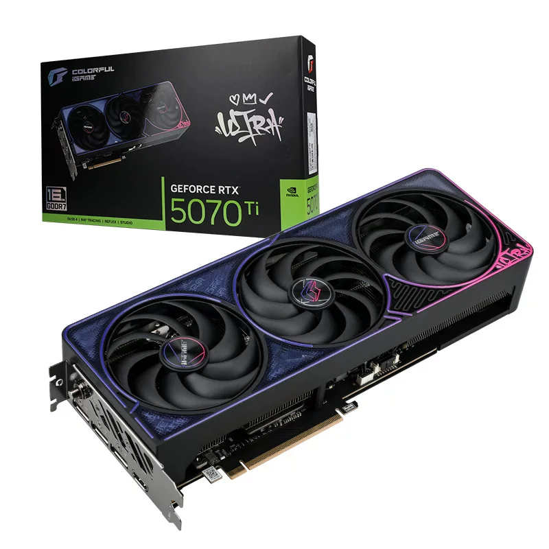 Новый графический процессор iGame GeForce RTX 5070 Ti Ultra OC SFF для киберспорта - видеокарта