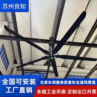 HVLS FAN跨境工业大吊扇厂房健身房篮球场降温通风节能CE出口定制
