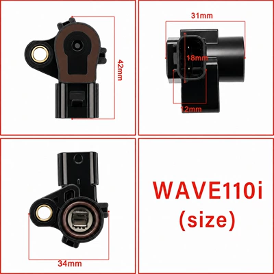 Best-selling sensor model in Southeast Asia, suitable for Honda Pop110 Biz110, black color (Automotive Sensors)