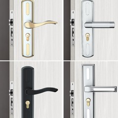 寝室のドアロック室内の家庭用通用型のドアとドアのロックは穴を変えないでドアの取っ手のハンドルを調節して手を握ることができます。