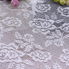 供应锦氨弹力蕾丝面料 儿童裙蕾丝花边辅料 复合蕾丝 DIY外贸蕾丝