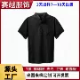口袋短袖跨境半开襟衬衣