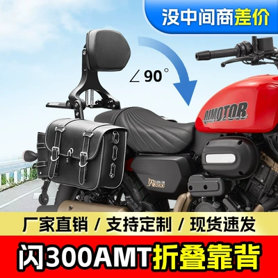 Flash 300Amt Foldableing Backrest Motorcycle tail