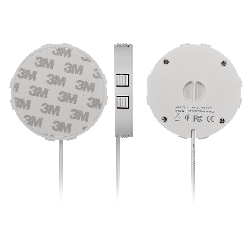 Muebles inteligentes incrustado cargador inalámbrico remoto 10mm mesita escritorio café carga inalámbrica