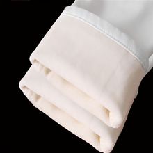 冬季高腰加绒加厚牛仔裤女白色铅笔裤显瘦弹力保暖小脚裤 女靴裤