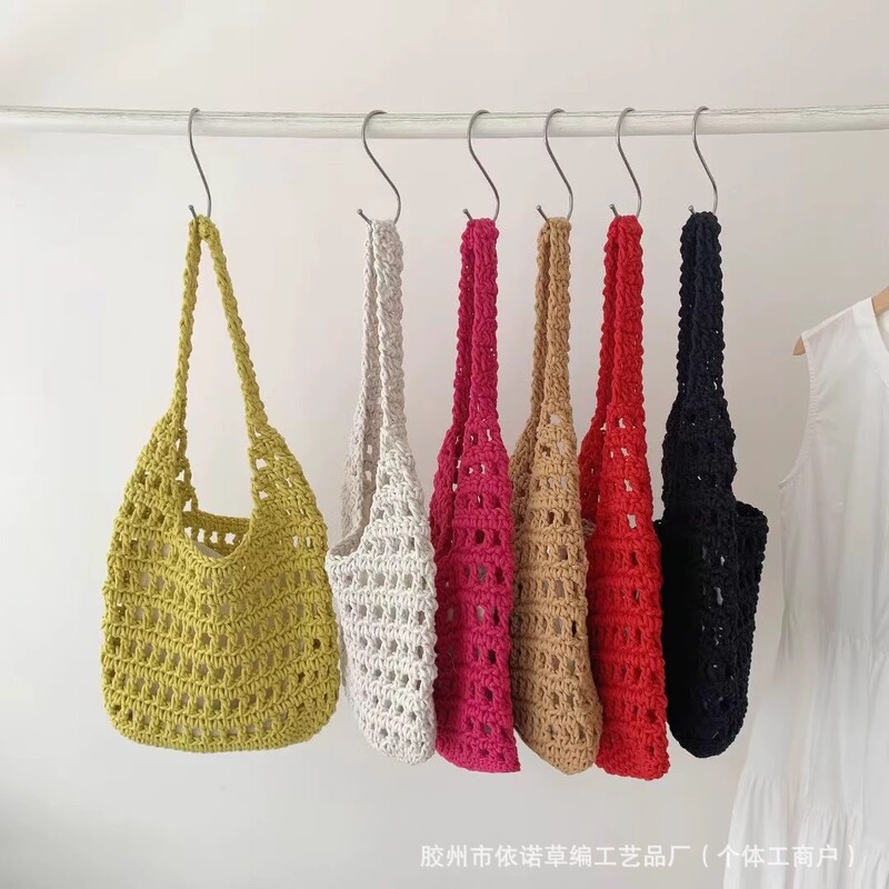 Woven Bag for Women 2025 New Style Beach Vacation Shoulder Bag Tote Bag Commuter Straw Bag Woven New Style
