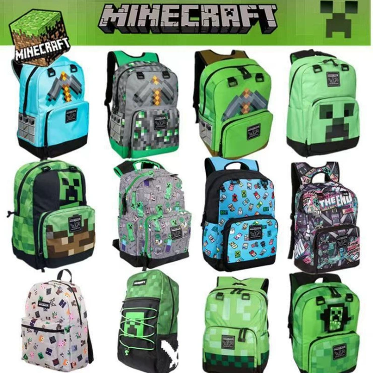 Minecraft мой мир сумка рюкзак школьная старшая и младшая классная, Дракон персонаж мультфильм Аниме рюкзак