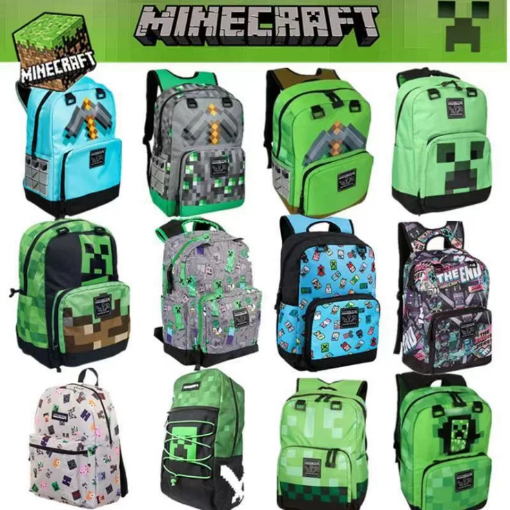Minecraft мой мир сумка рюкзак школьная старшая и младшая классная, Дракон персонаж мультфильм Аниме рюкзак