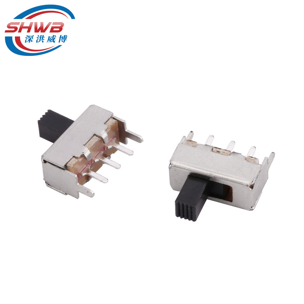 厂家供应拔动开关 滑动开关SS-12F44G2,3,4,5,6,7,8单排二档开关