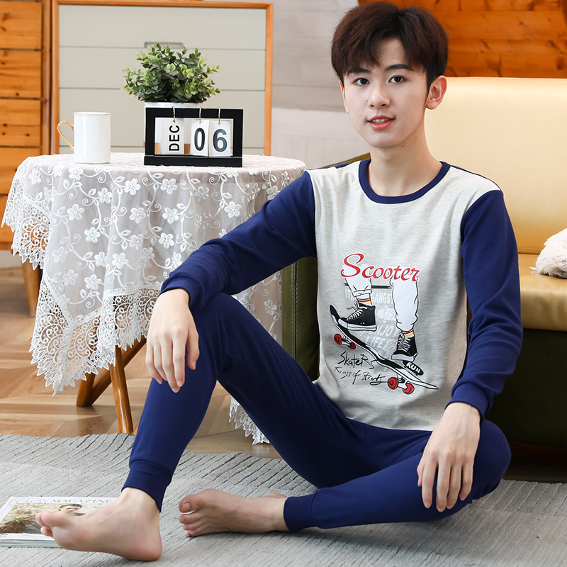 JSJ 청소년 목 라운드 넥 블루 우주 비행사