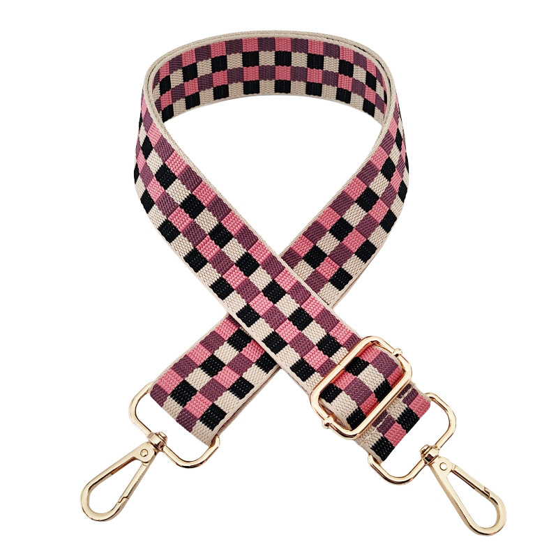 Polyester Plaid Bag Strap display picture 6