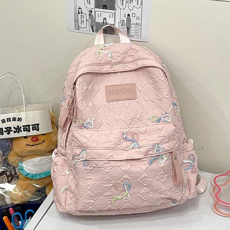 ランドセル日本高価値ガールバックパック小学生女性大容量カジュアルオールマッチナイロンスクールバックパック|undefined