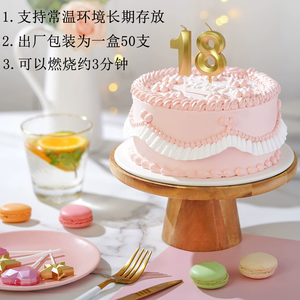 Opera House Digital Birthday Candle Golden and Silver Age Candle Candle wholesale Baking Cake Test Parts Products
