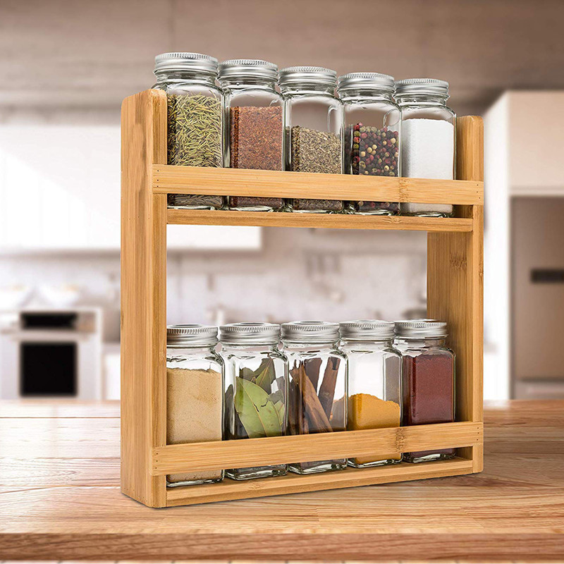 Multi -functional turning corner storage rack Multi -layer seasoning oil, salt sauce, vinegar standing shelf house kitchen table stove stove seasoning rack