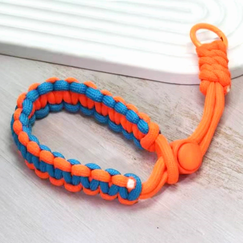 Европейский дорожный ремешок для мобильного телефона для мужчин и женщин, спортивный артефакт, регулируемая тканая веревка ручной работы, прочный браслет с защитой от потери