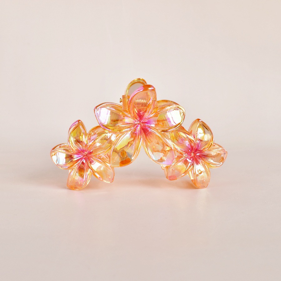 86g Weight Hair Clip, Hair Claws Hair Accessories Type 1 Piece Quantity Holiday, Daily, Selfie Occasion Plastic Material Flower, Fish, Shark, Plumeria Pattern All Seasons Season Women's Gender Cute Style Cute Women's Flower Fish Shark Plastic Hair Clip Hair Claws 5