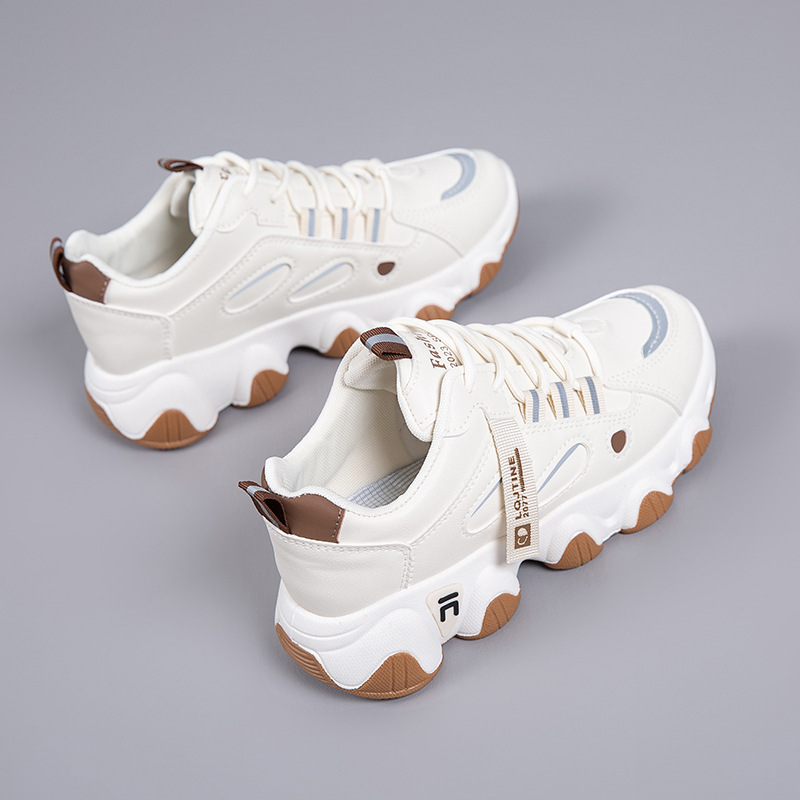 2026 New Spring and Autumn Wear-Resistant Soft-Soled Dad Shoes for Women, Non-Slip Sports Shoes, Lightweight Women's Fashionable Casual Shoes