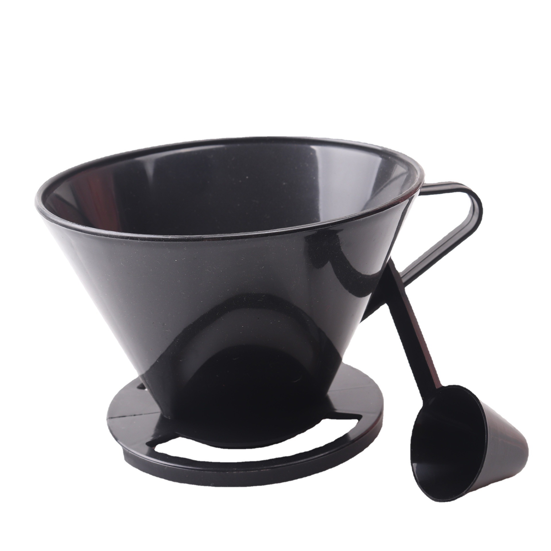 Taza de filtro de plástico cónico en forma de abanico para el hogar, jarra de café, filtro de goteo, taza de filtro de café de mano, filtro de café